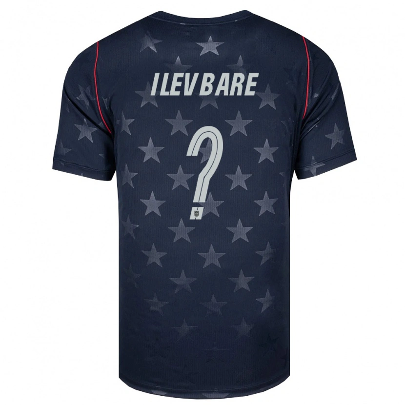 Danxen Dětské Spojené Státy Americké David Ilevbare #0 Černá Bílá Červená Daleko Hráčské Dresy 26-28 Dres