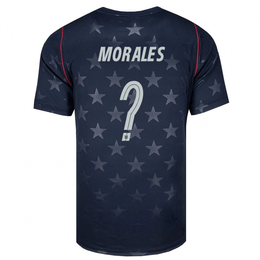 Danxen Dětské Spojené Státy Americké Christopher Morales #0 Černá Bílá Červená Daleko Hráčské Dresy 26-28 Dres