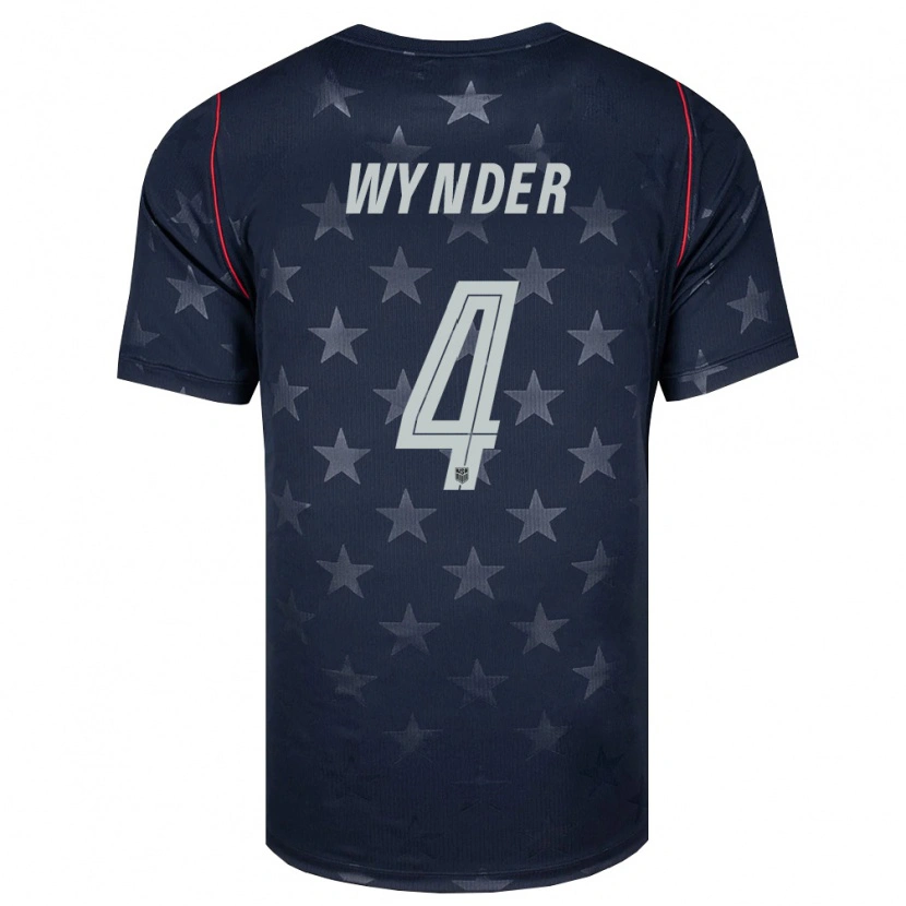 Danxen Dětské Spojené Státy Americké Joshua Wynder #4 Černá Bílá Červená Daleko Hráčské Dresy 26-28 Dres