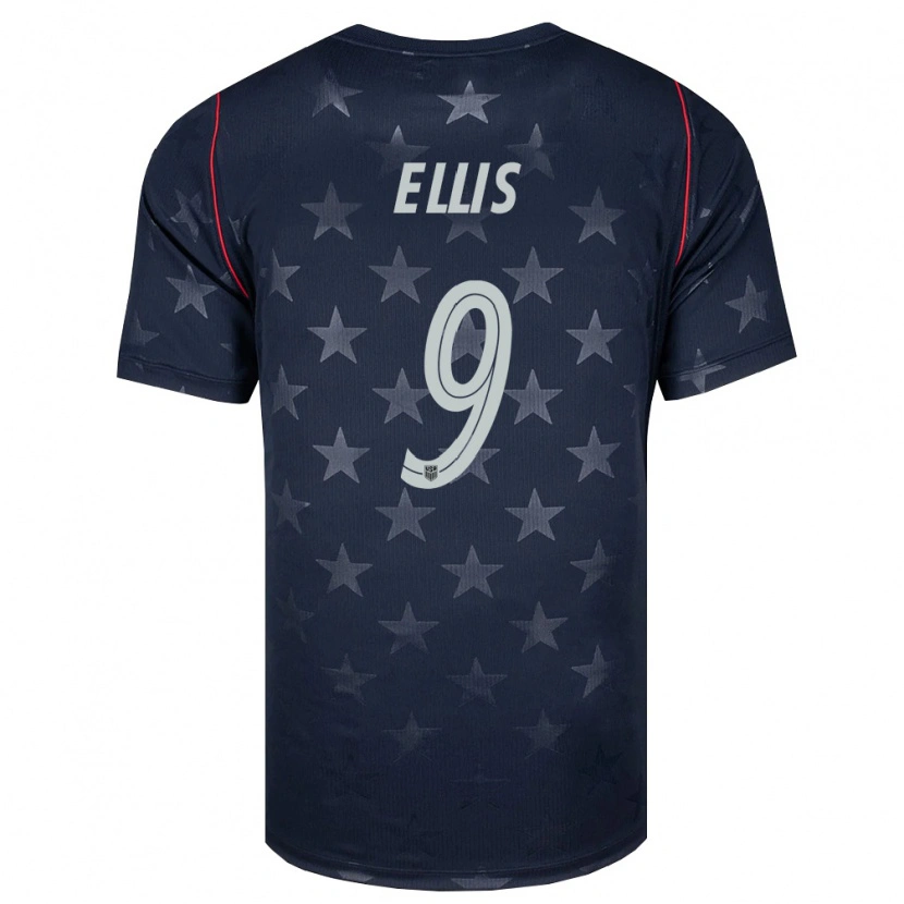 Danxen Dětské Spojené Státy Americké Justin Ellis #9 Černá Bílá Červená Daleko Hráčské Dresy 26-28 Dres