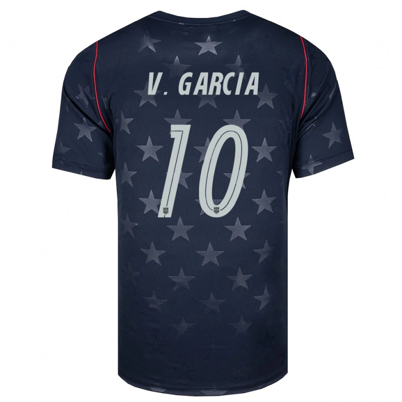 Danxen Dětské Spojené Státy Americké Vinny Garcia #10 Černá Bílá Červená Daleko Hráčské Dresy 26-28 Dres