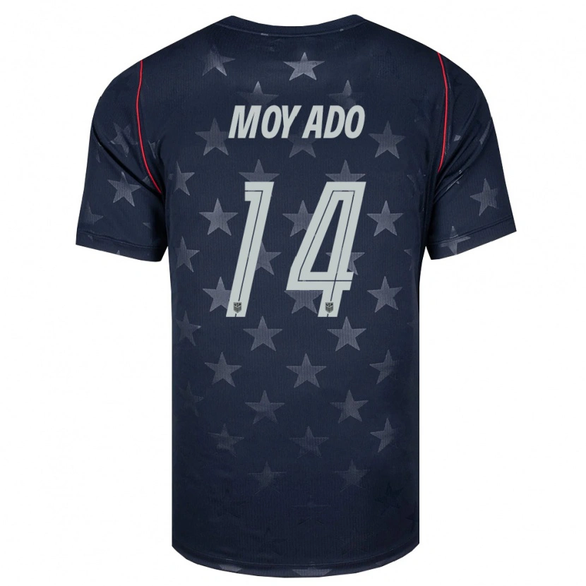 Danxen Dětské Spojené Státy Americké Bryan Moyado #14 Černá Bílá Červená Daleko Hráčské Dresy 26-28 Dres