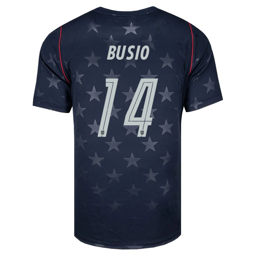 Danxen Dětské Spojené Státy Americké Gianluca Busio #14 Černá Bílá Červená Daleko Hráčské Dresy 26-28 Dres
