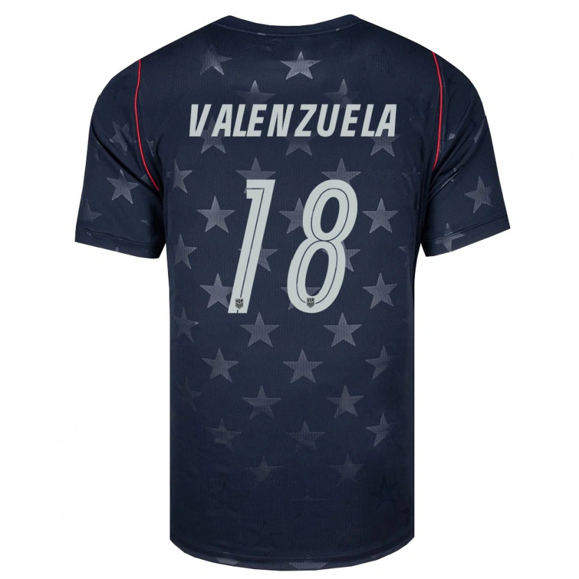Danxen Dětské Spojené Státy Americké Gerardo Valenzuela #18 Černá Bílá Červená Daleko Hráčské Dresy 26-28 Dres