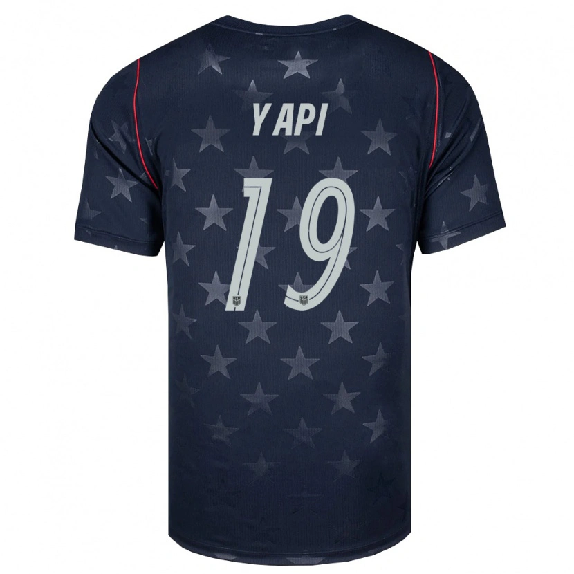 Danxen Dětské Spojené Státy Americké Darren Yapi #19 Černá Bílá Červená Daleko Hráčské Dresy 26-28 Dres