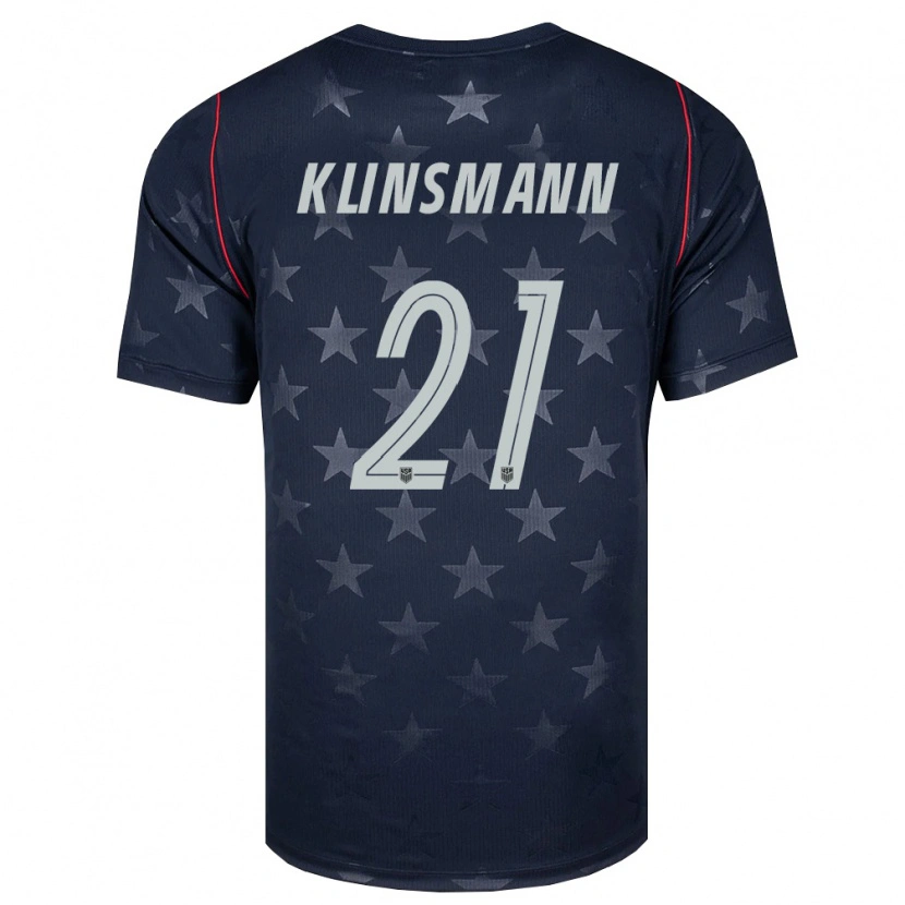 Danxen Dětské Spojené Státy Americké Jonathan Klinsmann #21 Černá Bílá Červená Daleko Hráčské Dresy 26-28 Dres