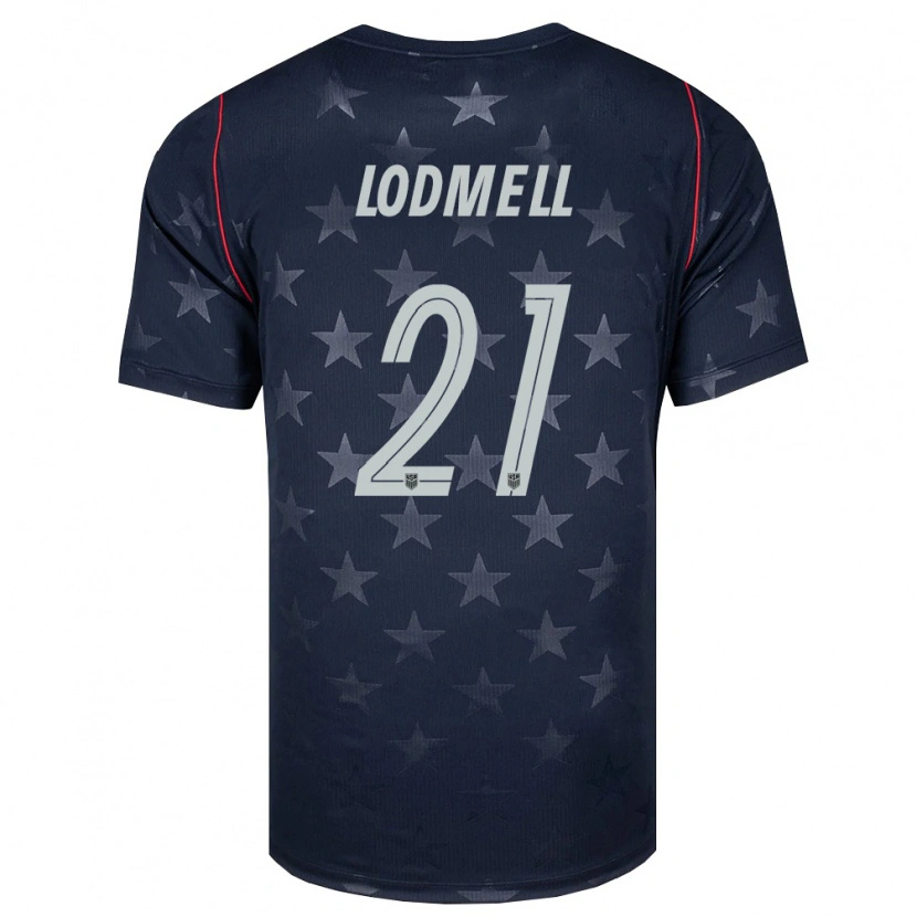 Danxen Dětské Spojené Státy Americké William Lodmell #21 Černá Bílá Červená Daleko Hráčské Dresy 26-28 Dres