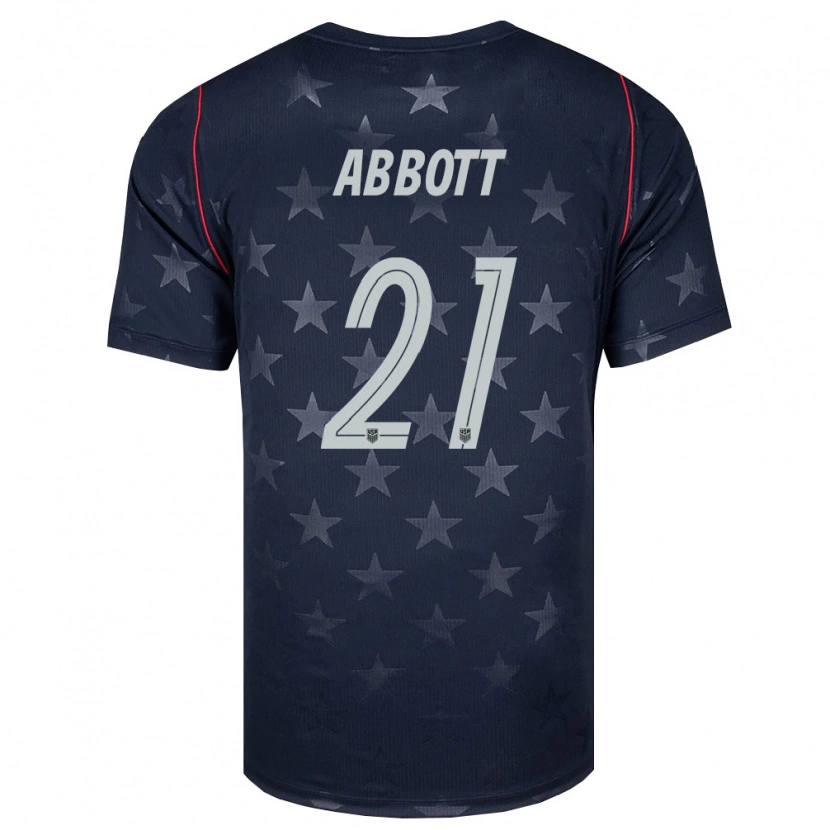 Danxen Dětské Spojené Státy Americké Keller Abbott #21 Černá Bílá Červená Daleko Hráčské Dresy 26-28 Dres