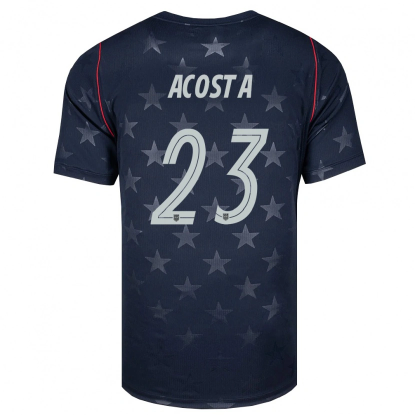 Danxen Dětské Spojené Státy Americké Kellyn Acosta #23 Černá Bílá Červená Daleko Hráčské Dresy 26-28 Dres
