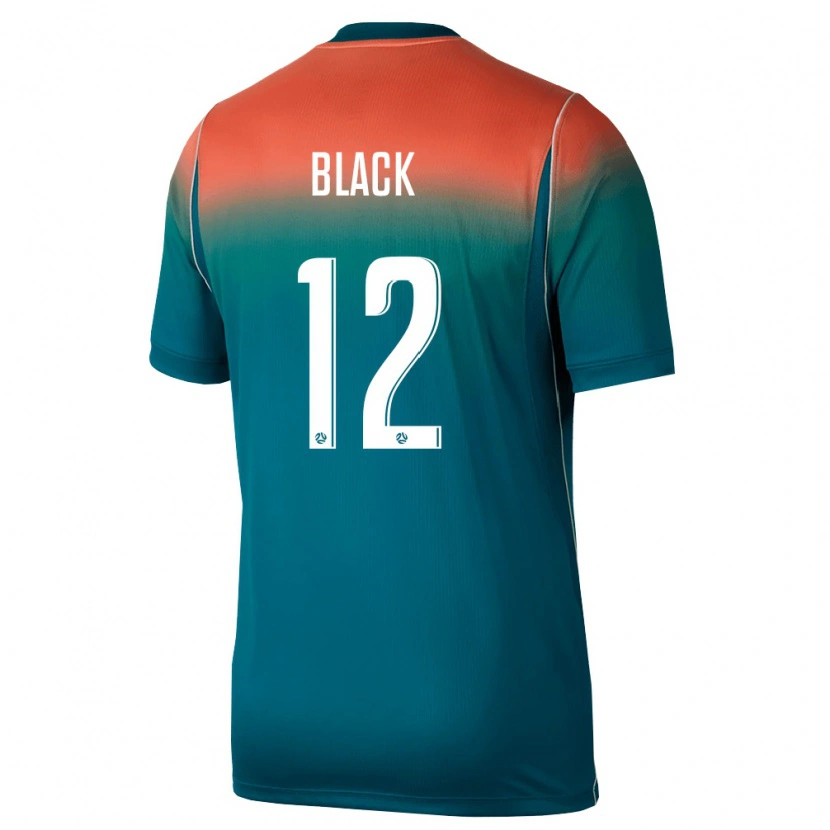 Danxen Dětské Austrálie Aaron Black #12 Zelená Růžová Daleko Hráčské Dresy 26-28 Dres