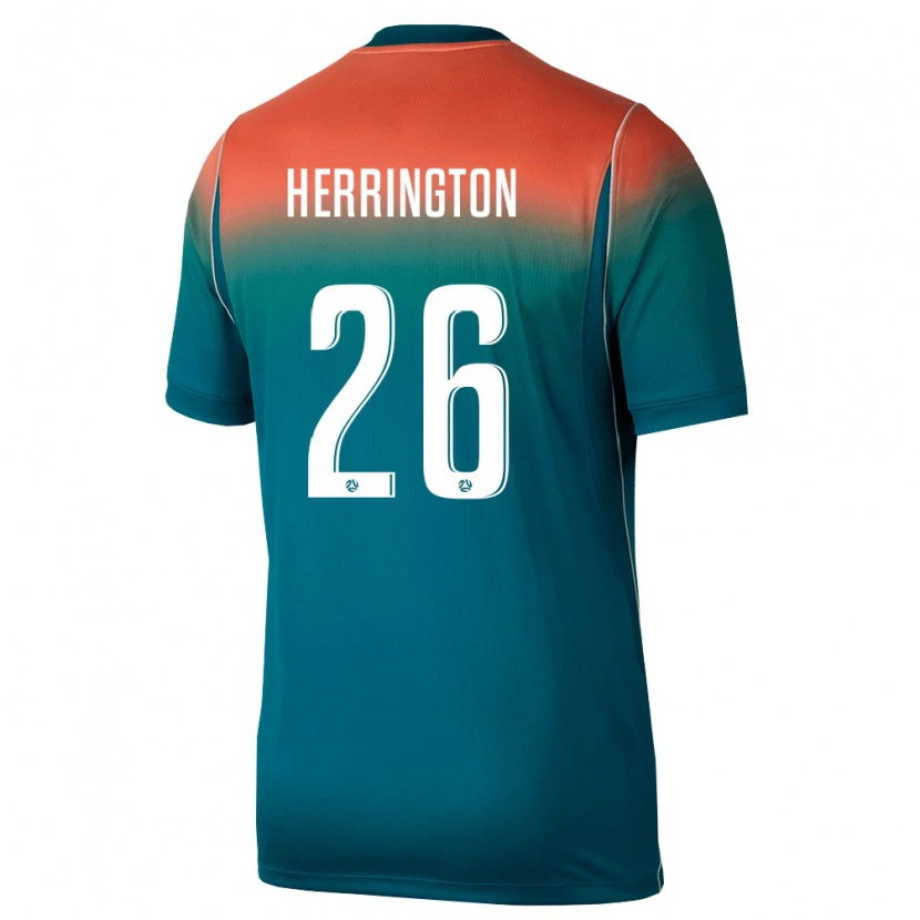 Danxen Dětské Austrálie Lucas Herrington #26 Zelená Růžová Daleko Hráčské Dresy 26-28 Dres