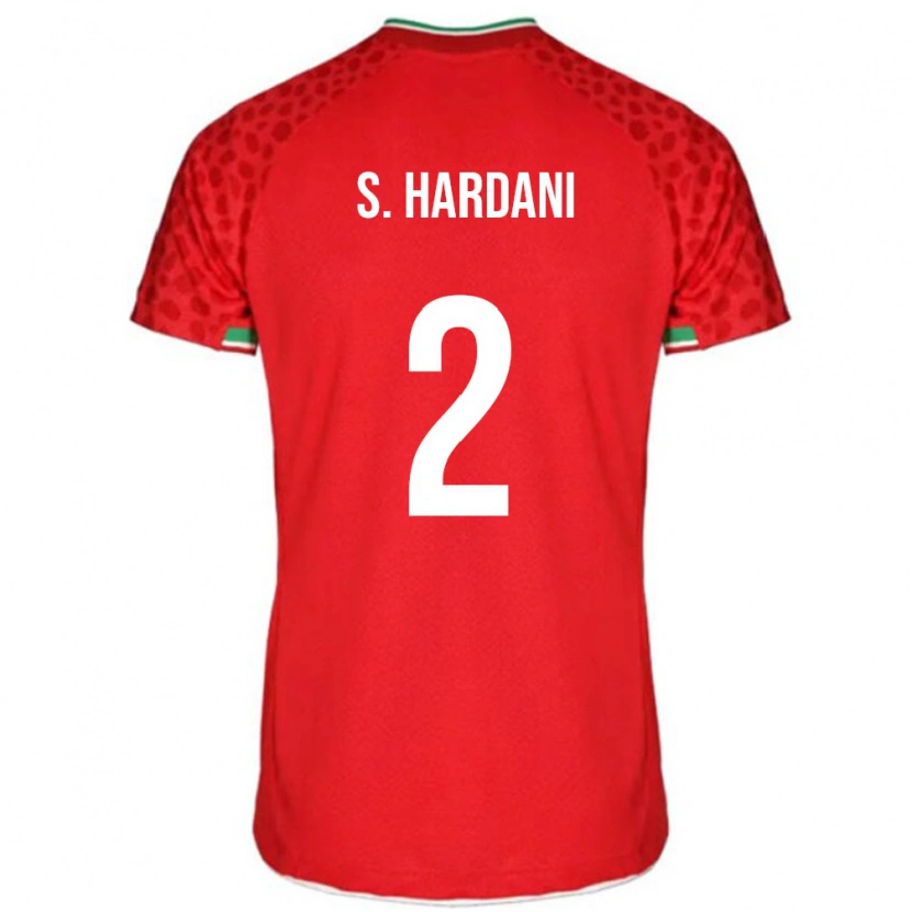 Danxen Dětské Írán Saleh Hardani #2 Červená Bílá Daleko Hráčské Dresy 26-28 Dres