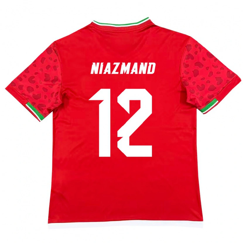 Danxen Dětské Írán Payam Niazmand #12 Červená Bílá Daleko Hráčské Dresy 26-28 Dres