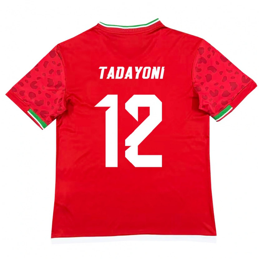 Danxen Dětské Írán Morteza Tadayoni #12 Červená Bílá Daleko Hráčské Dresy 26-28 Dres