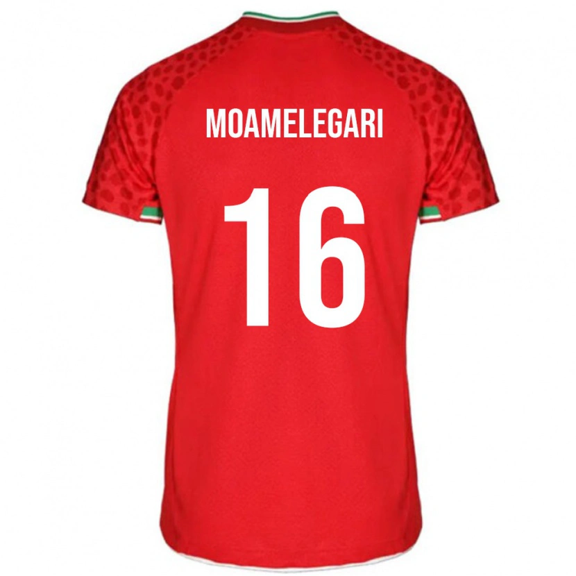 Danxen Dětské Írán Farzin Moamelegari #16 Červená Bílá Daleko Hráčské Dresy 26-28 Dres