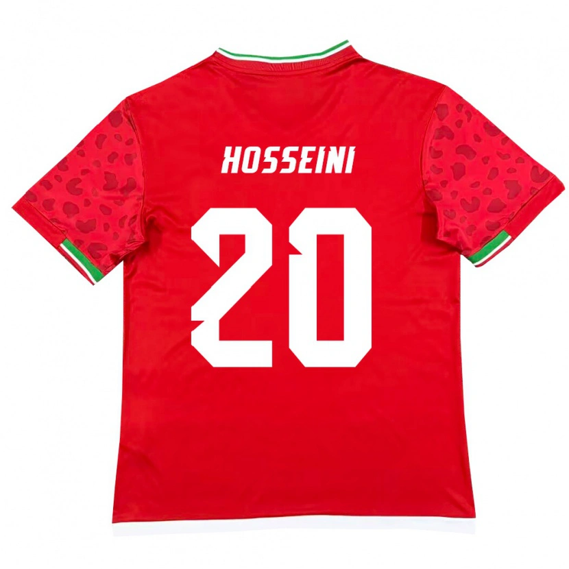 Danxen Dětské Írán Amirmohammad Hosseini #20 Červená Bílá Daleko Hráčské Dresy 26-28 Dres