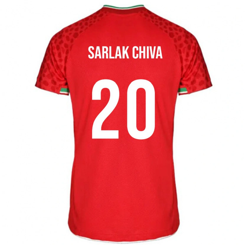 Danxen Dětské Írán Milad Sarlak Chiva #20 Červená Bílá Daleko Hráčské Dresy 26-28 Dres