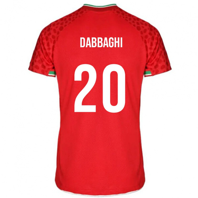 Danxen Dětské Írán Hajar Dabbaghi #20 Červená Bílá Daleko Hráčské Dresy 26-28 Dres