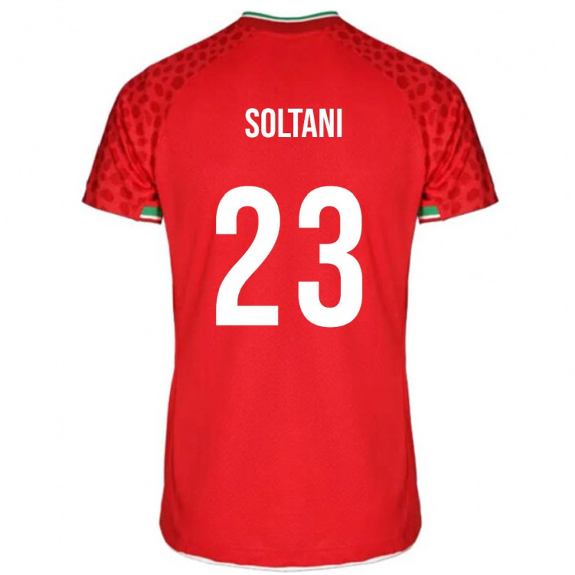 Danxen Dětské Írán Raouf Soltani #23 Červená Bílá Daleko Hráčské Dresy 26-28 Dres