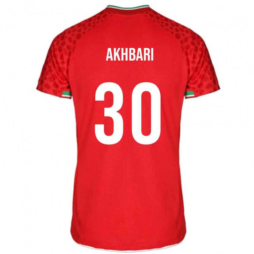 Danxen Dětské Írán Mohammadreza Akhbari #30 Červená Bílá Daleko Hráčské Dresy 26-28 Dres