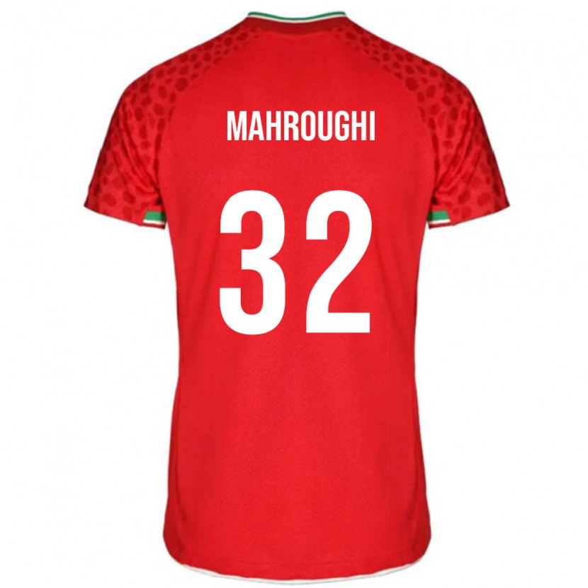 Danxen Dětské Írán Ehsan Mahroughi #32 Červená Bílá Daleko Hráčské Dresy 26-28 Dres