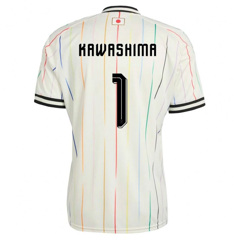 Danxen Dětské Japonsko Eiji Kawashima #1 Bílá Černá Daleko Hráčské Dresy 26-28 Dres