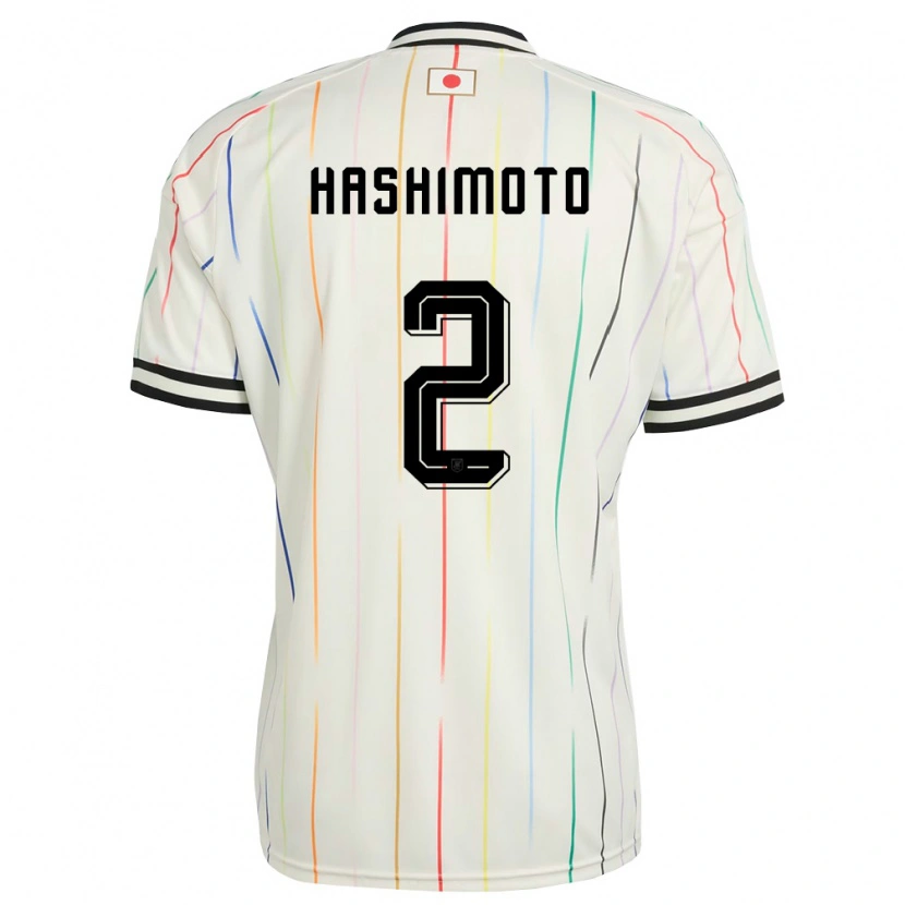 Danxen Dětské Japonsko Riku Hashimoto #2 Bílá Černá Daleko Hráčské Dresy 26-28 Dres