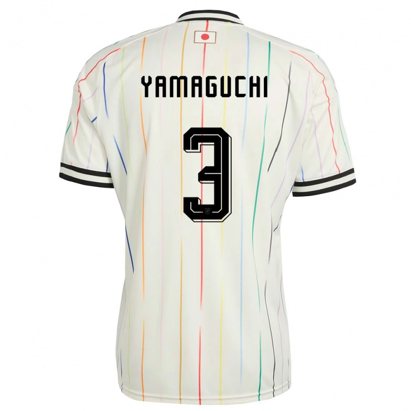Danxen Dětské Japonsko Gota Yamaguchi #3 Bílá Černá Daleko Hráčské Dresy 26-28 Dres