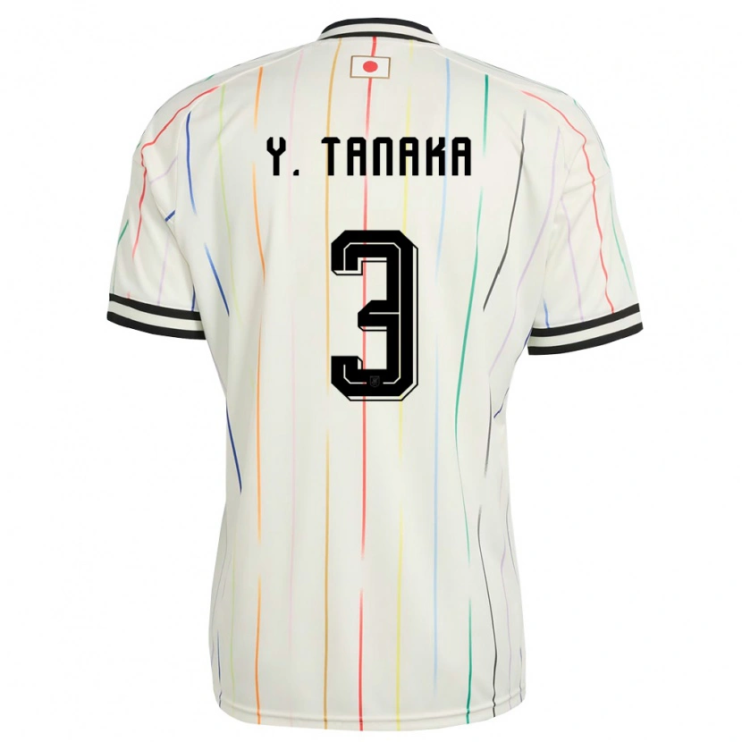 Danxen Dětské Japonsko Yoshitaka Tanaka #3 Bílá Černá Daleko Hráčské Dresy 26-28 Dres