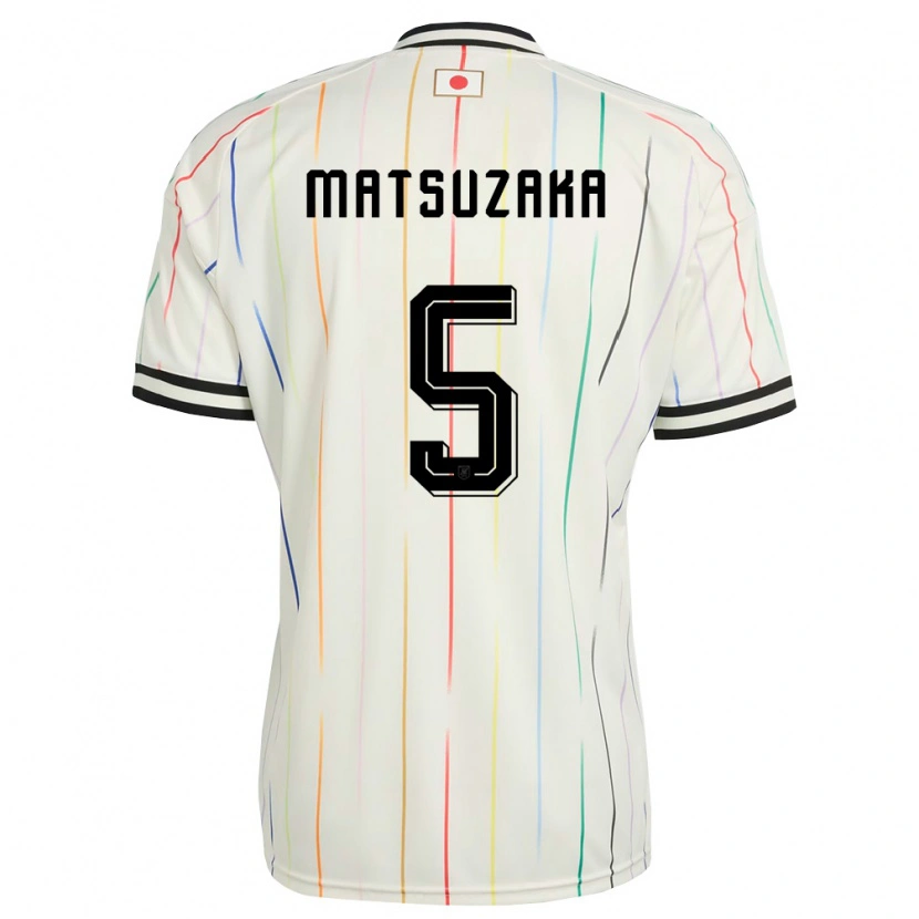 Danxen Dětské Japonsko Aoi Matsuzaka #5 Bílá Černá Daleko Hráčské Dresy 26-28 Dres