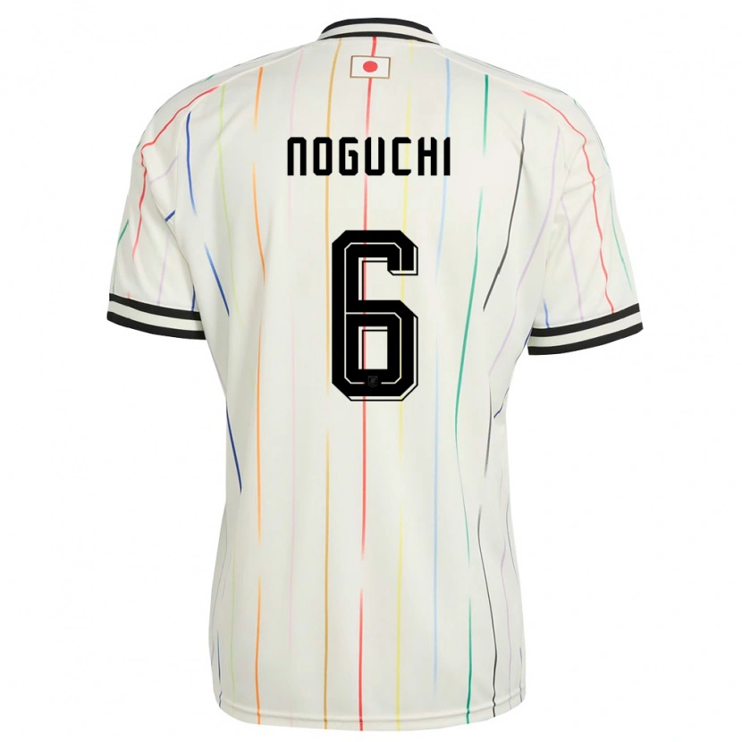 Danxen Dětské Japonsko Rento Noguchi #6 Bílá Černá Daleko Hráčské Dresy 26-28 Dres