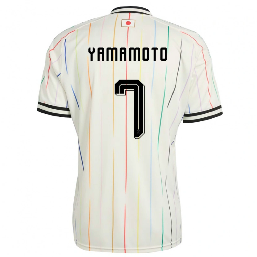 Danxen Dětské Japonsko Rihito Yamamoto #7 Bílá Černá Daleko Hráčské Dresy 26-28 Dres