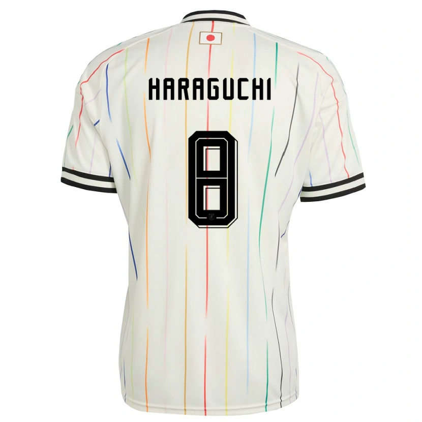 Danxen Dětské Japonsko Genki Haraguchi #8 Bílá Černá Daleko Hráčské Dresy 26-28 Dres