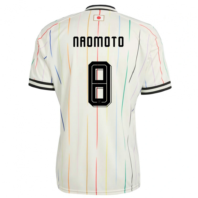 Danxen Dětské Japonsko Hikaru Naomoto #8 Bílá Černá Daleko Hráčské Dresy 26-28 Dres