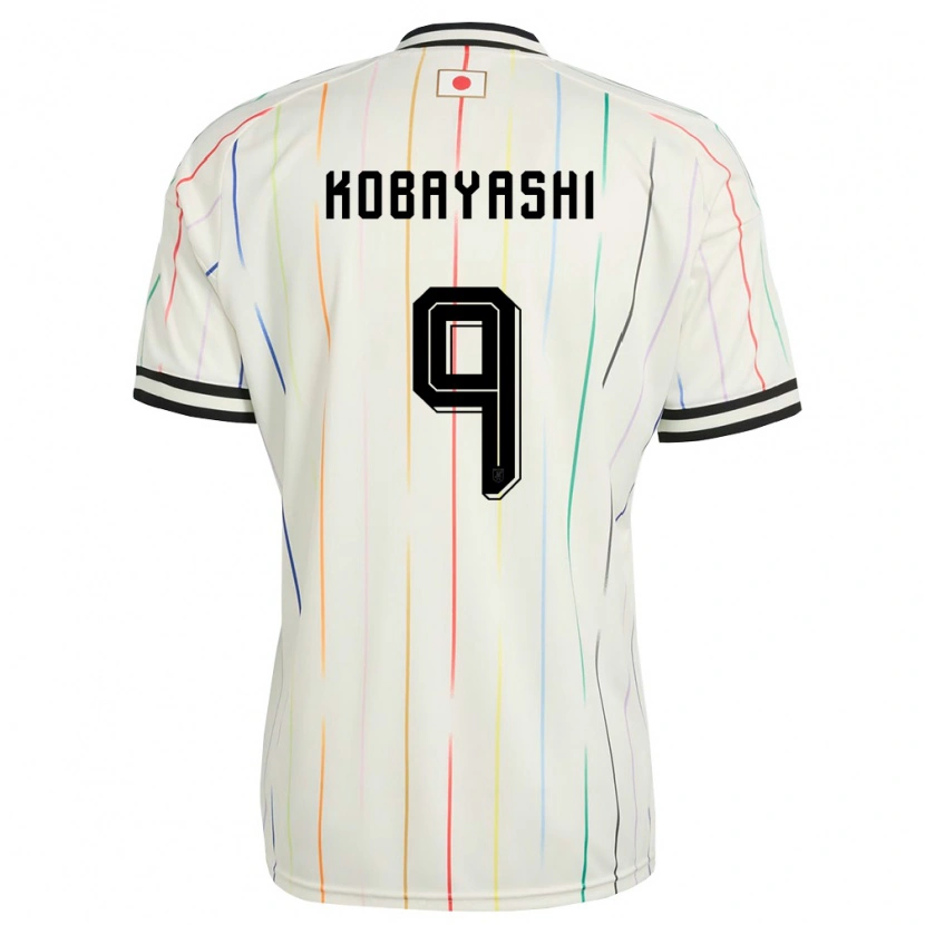 Danxen Dětské Japonsko Yuzuki Kobayashi #9 Bílá Černá Daleko Hráčské Dresy 26-28 Dres