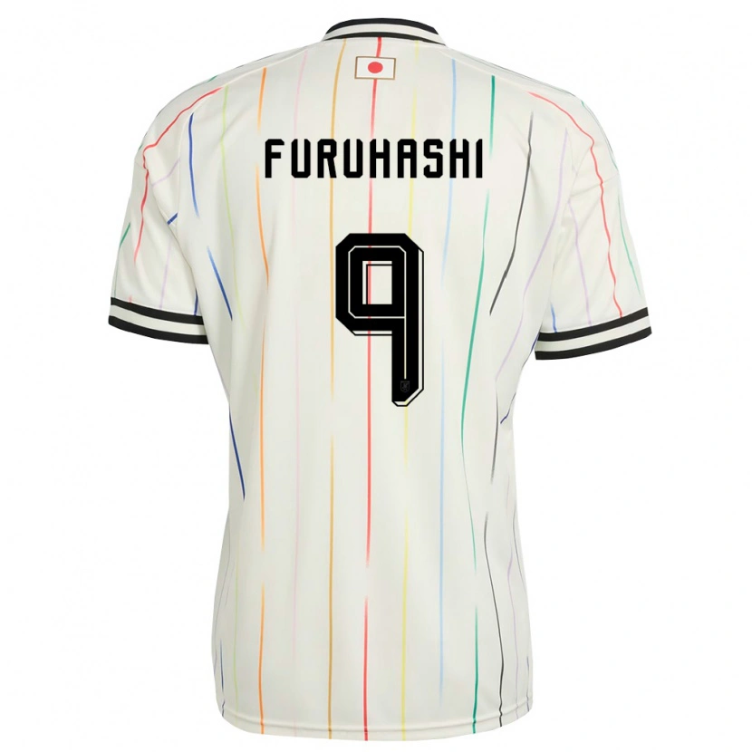 Danxen Dětské Japonsko Kyogo Furuhashi #9 Bílá Černá Daleko Hráčské Dresy 26-28 Dres