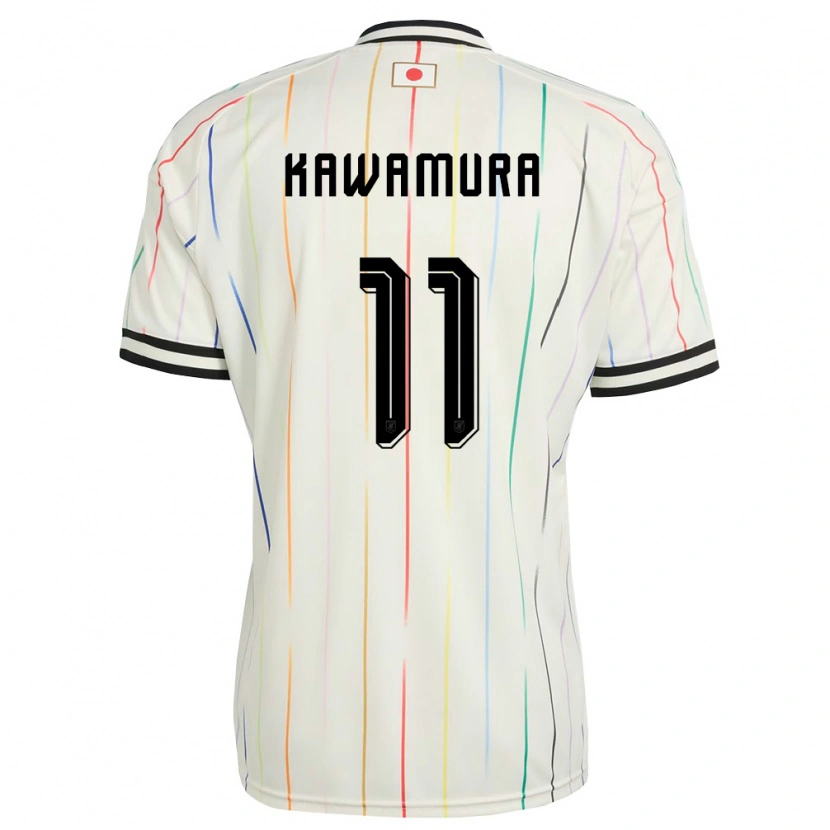 Danxen Dětské Japonsko Gakuto Kawamura #11 Bílá Černá Daleko Hráčské Dresy 26-28 Dres