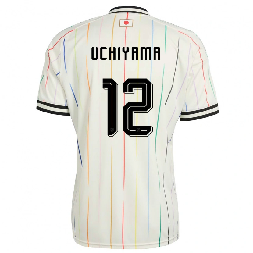 Danxen Dětské Japonsko Shota Uchiyama #12 Bílá Černá Daleko Hráčské Dresy 26-28 Dres