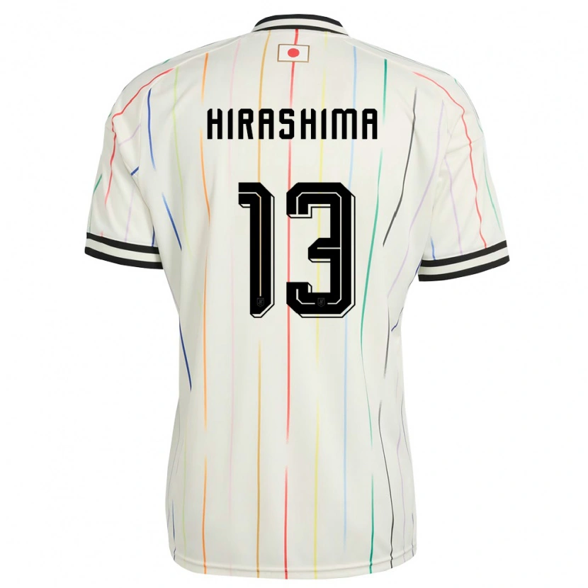 Danxen Dětské Japonsko Daigo Hirashima #13 Bílá Černá Daleko Hráčské Dresy 26-28 Dres