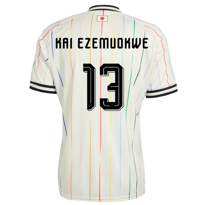 Danxen Dětské Japonsko Chimezie Kai Ezemuokwe #13 Bílá Černá Daleko Hráčské Dresy 26-28 Dres