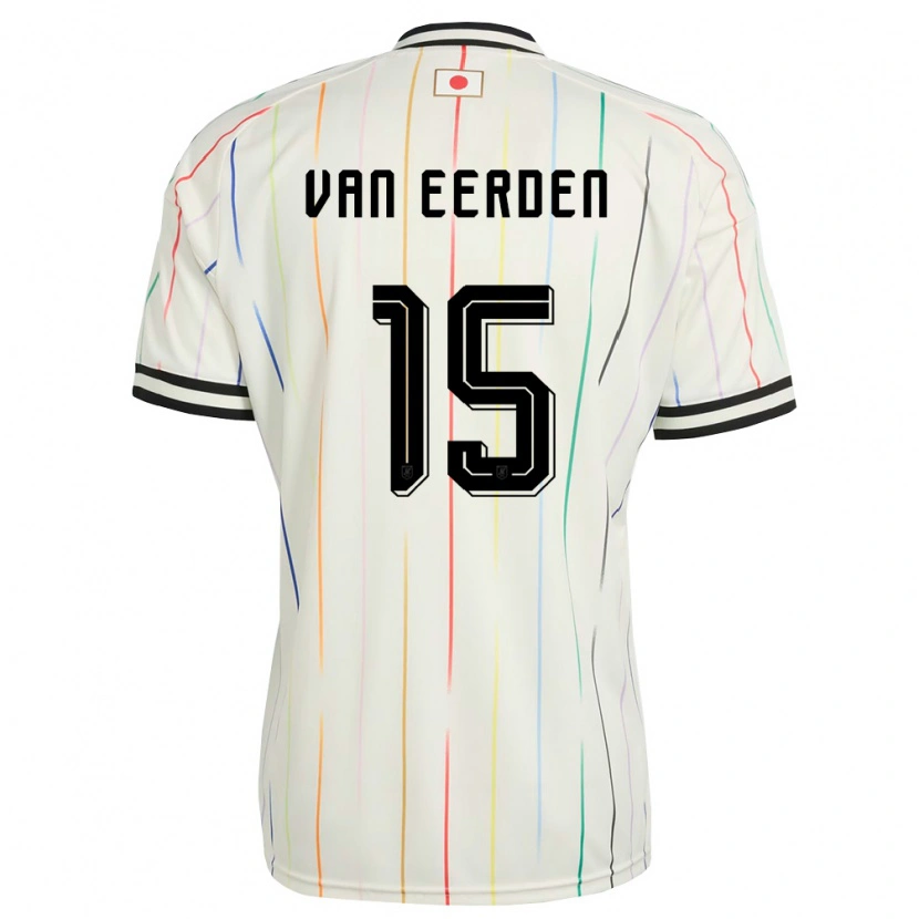 Danxen Dětské Japonsko Shawn Van Eerden #15 Bílá Černá Daleko Hráčské Dresy 26-28 Dres