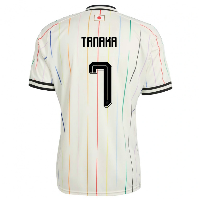 Danxen Dětské Japonsko Ao Tanaka #7 Bílá Černá Daleko Hráčské Dresy 26-28 Dres