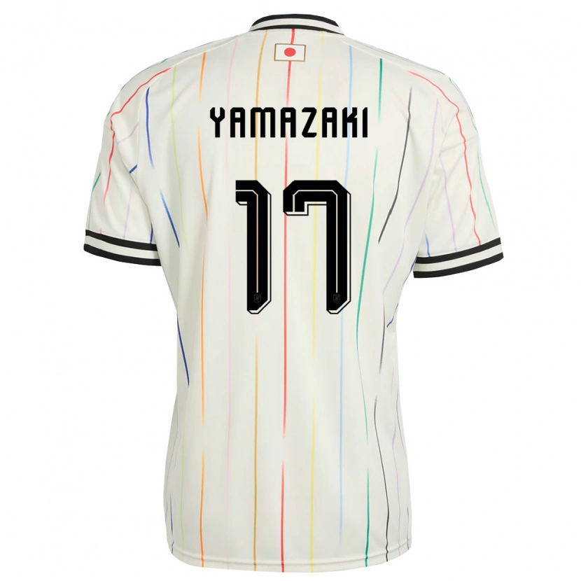 Danxen Dětské Japonsko Taishin Yamazaki #17 Bílá Černá Daleko Hráčské Dresy 26-28 Dres