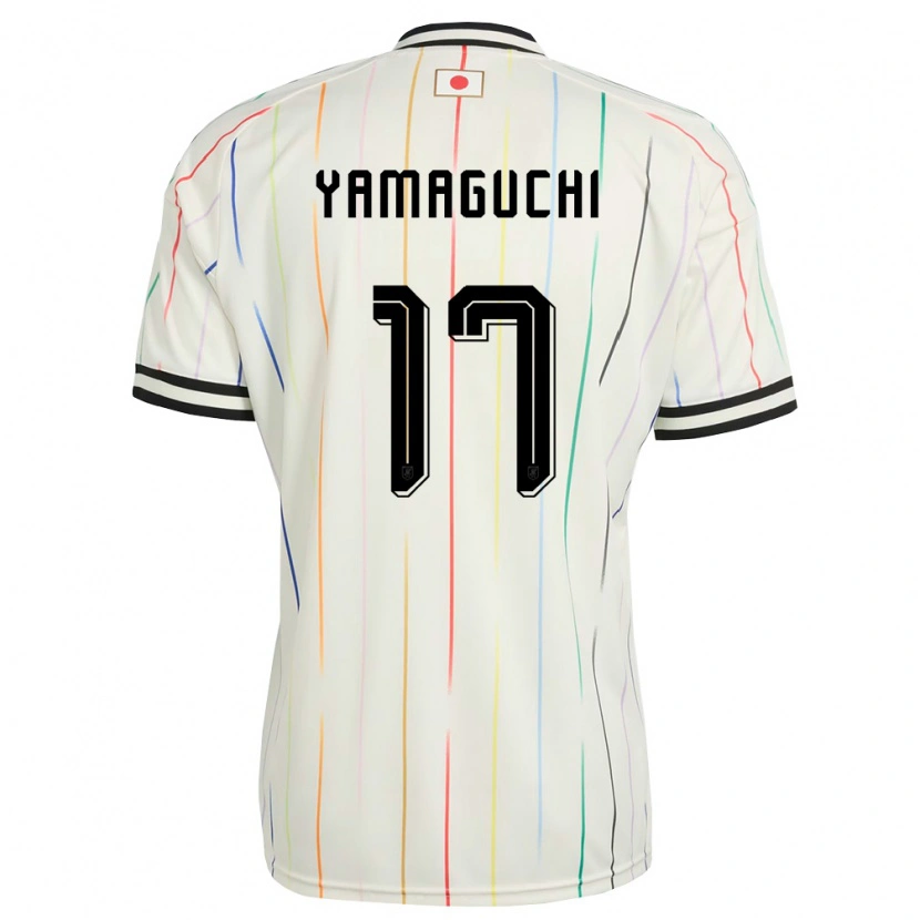 Danxen Dětské Japonsko Taiyo Yamaguchi #17 Bílá Černá Daleko Hráčské Dresy 26-28 Dres