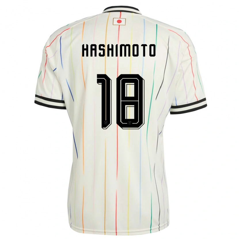 Danxen Dětské Japonsko Yuito Hashimoto #18 Bílá Černá Daleko Hráčské Dresy 26-28 Dres