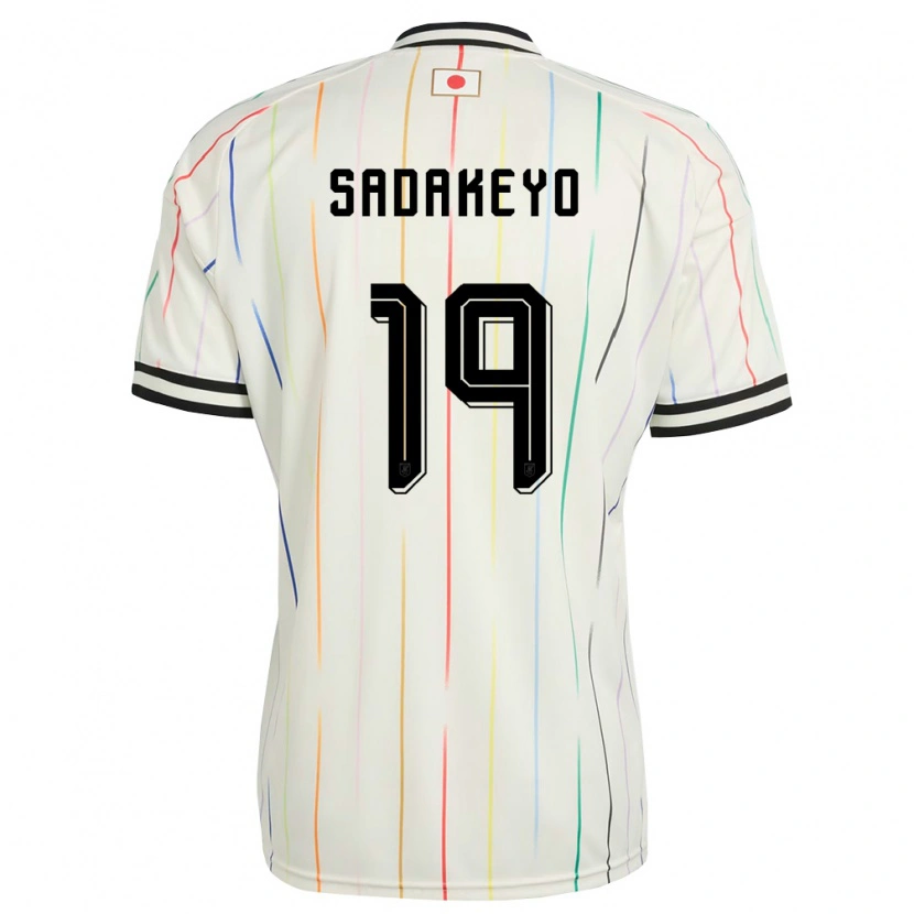 Danxen Dětské Japonsko Amon Sadakeyo #19 Bílá Černá Daleko Hráčské Dresy 26-28 Dres
