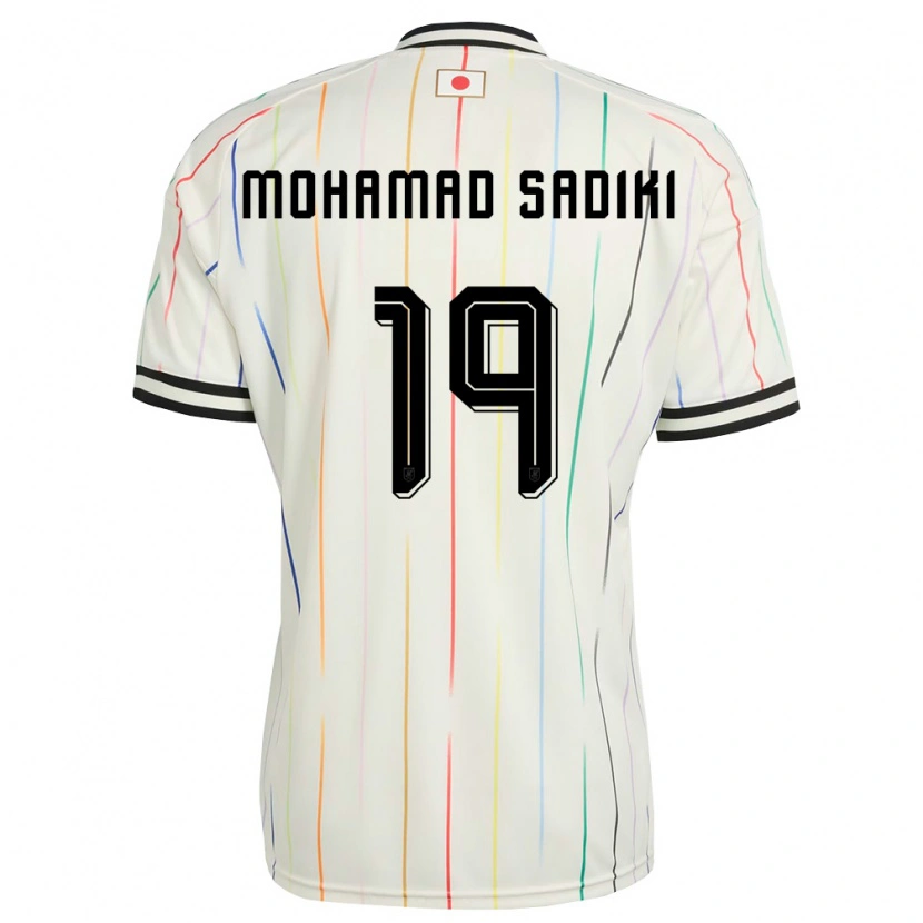 Danxen Dětské Japonsko Mohamad Sadiki Wade #19 Bílá Černá Daleko Hráčské Dresy 26-28 Dres