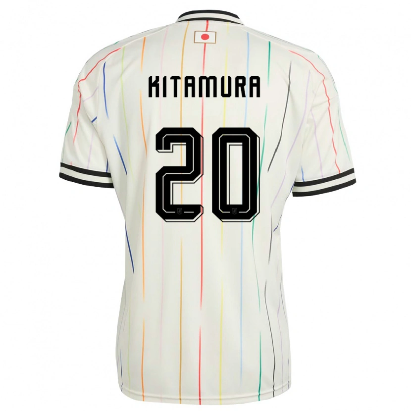 Danxen Dětské Japonsko Nanami Kitamura #20 Bílá Černá Daleko Hráčské Dresy 26-28 Dres