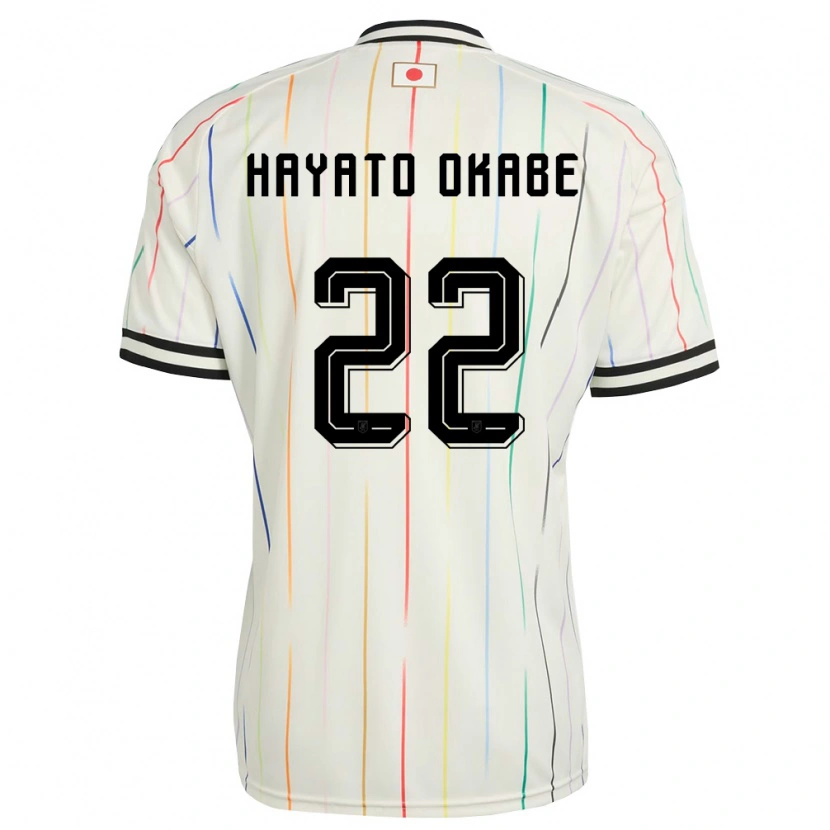 Danxen Dětské Japonsko Tariqkani Hayato Okabe #22 Bílá Černá Daleko Hráčské Dresy 26-28 Dres