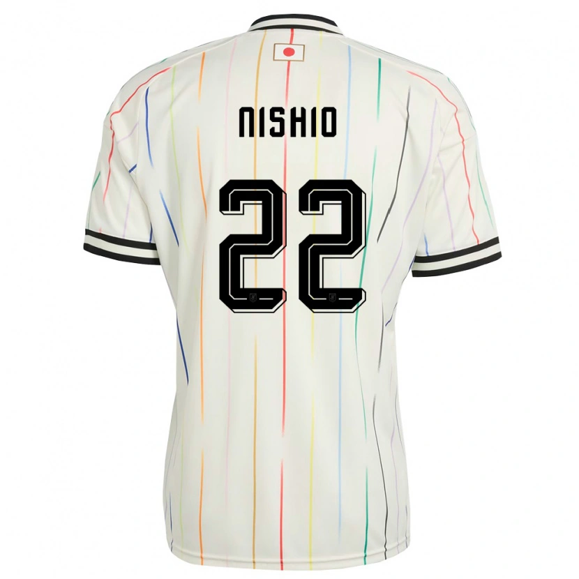 Danxen Dětské Japonsko Ryuya Nishio #22 Bílá Černá Daleko Hráčské Dresy 26-28 Dres